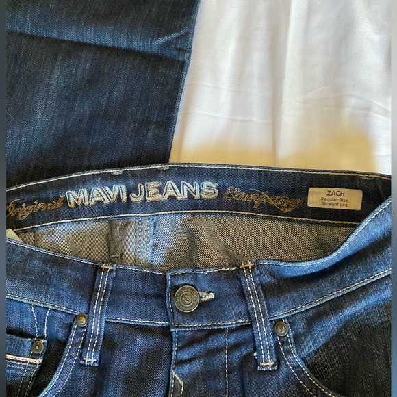 Men’s Mavi Regular - Rise straight leg blue jeans size 331/32 - Picture 5 of 14